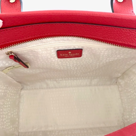 KATE SPADE WELLESLEY SMALL CAMRYN LEATHER SATCHEL - Picture 9 of 12